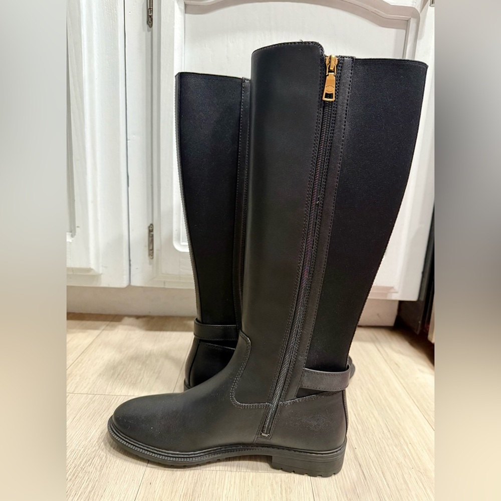 Coach Black and Gray Patterned Interior Boots - Picture 3 of 6